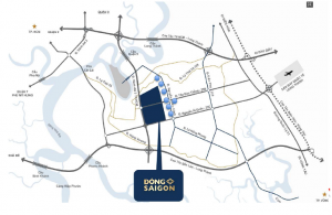 Vi trí dự án Đông Saigon New City